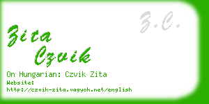 zita czvik business card